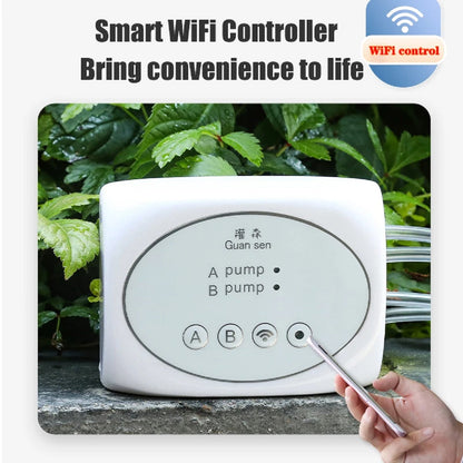 Smart Irrigation System with WiFi Control - Automatic Drip Timer App
