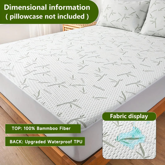 Bamboo Breeze Mattress Protector – Breathable Deep Pocket Design