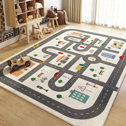 Children's Crawling Carpet - Reading Play Mat for Parking Lot Area