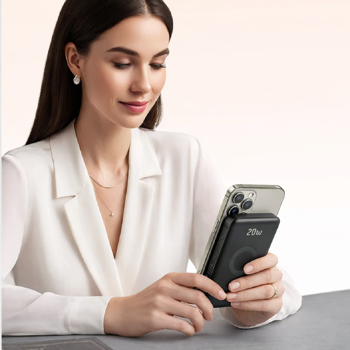 Portable Wireless Charger for iPhone and Apple Watch Power Bank