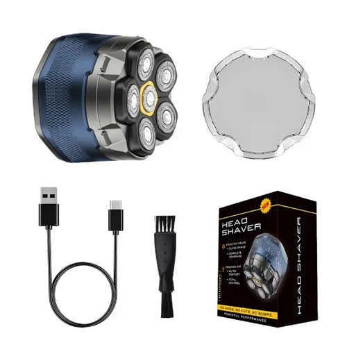 Cordless Electric Shaver - Titanium Razor for Head and Face