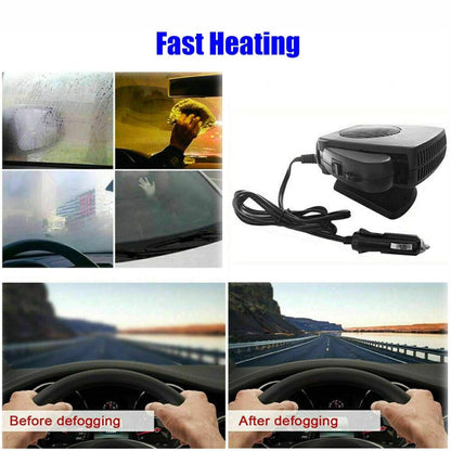 12V Portable Car Heater – 150W/300W Ceramic Fan Defroster & Warmer