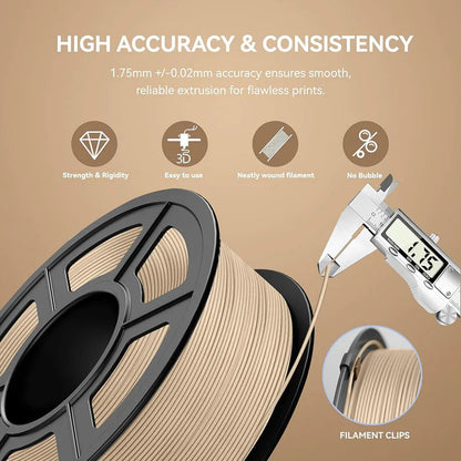 0.07 in PLA Filament - Fibers for FDM 3D Printing