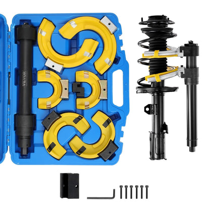 Coil Spring Compressor Set - Macpherson Fork Extractor with Swappable Tools