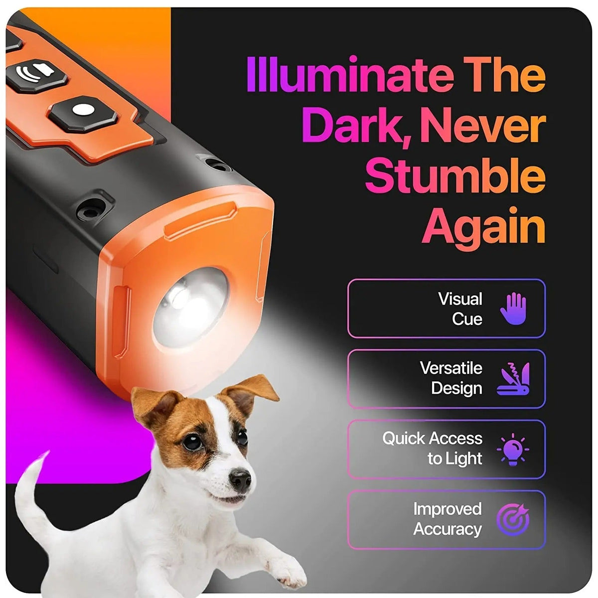 Ultrasonic Anti-Bark Device for Dogs - Rechargeable Trainer