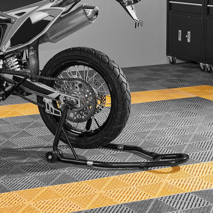 Heavy-Duty Motorcycle Lift Combo - Front and Rear Stand, 850LBS Capacity