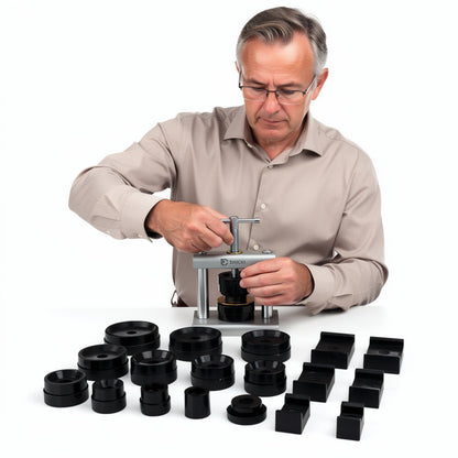 18-Piece Watch Case Press Tool Set for Back Closure Fitting