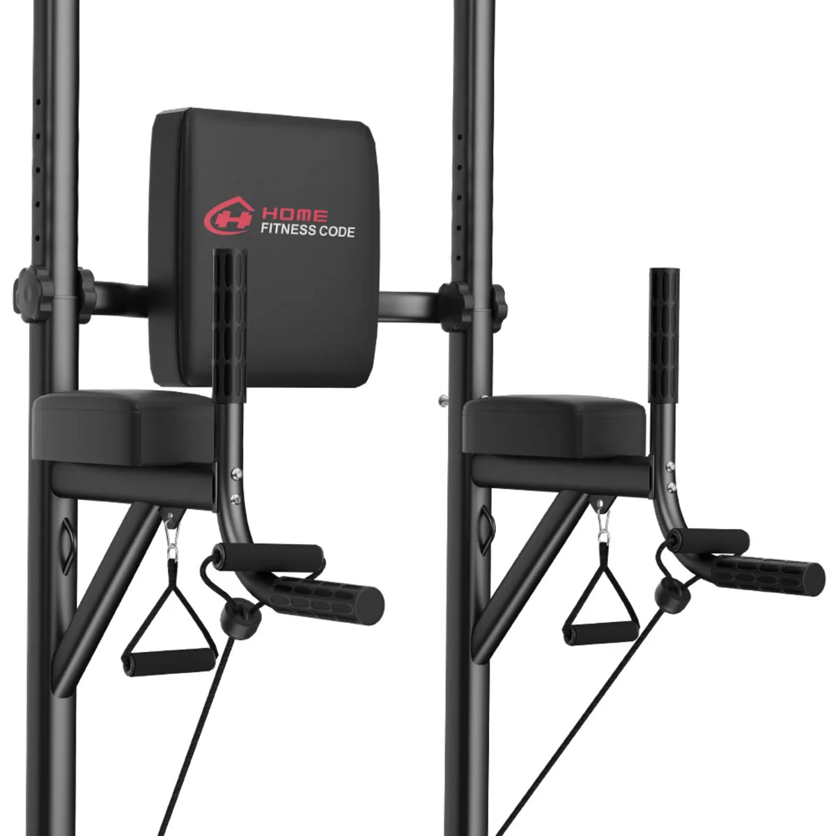 Adjustable Dip Station with Pull-Up Bar and Ab Exercise Equipment