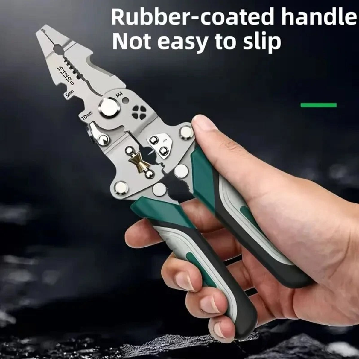 Multi-Purpose Electrician Tool - Wire Stripping, Crimping, and Cutting Pliers