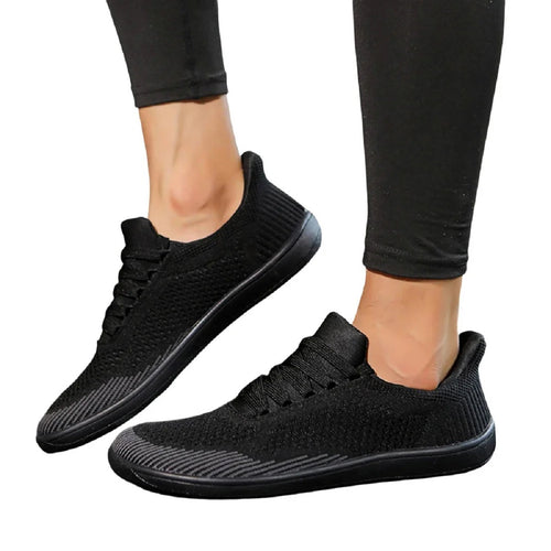 Lightweight Sneakers for Barefoot Experience - Breathable Wide-Toe Design
