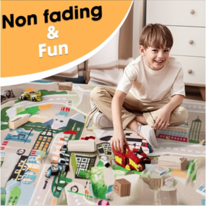 Children's Crawling Carpet - Reading Play Mat for Parking Lot Area