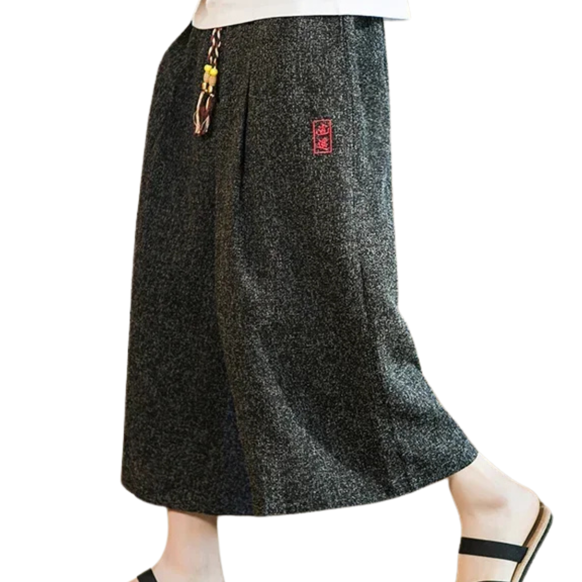Japanese Wide-Leg Summer Shorts - Kimono-Inspired Design