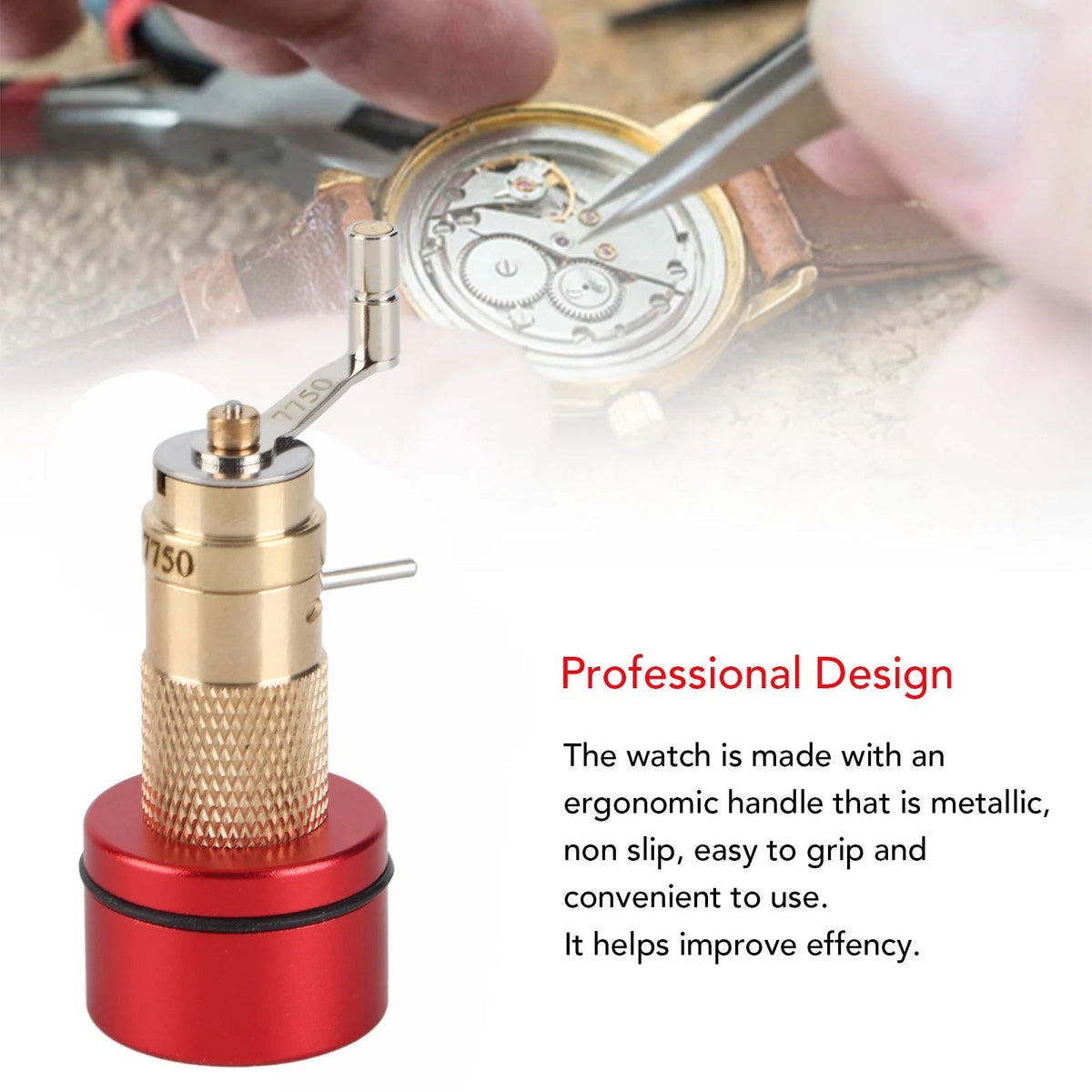 Brass and Steel Tool Kit for Watch Mainspring Winding and Repair