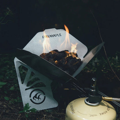 Foldable Stainless Steel Heater for Camping - Portable Windproof Fire Pit