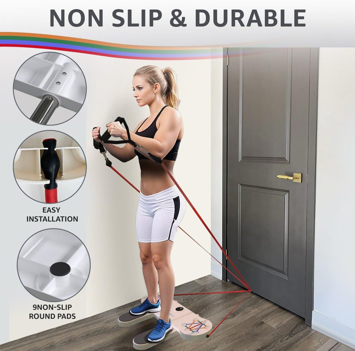 Portable Workout Station for Chest and Triceps - Push Up Board