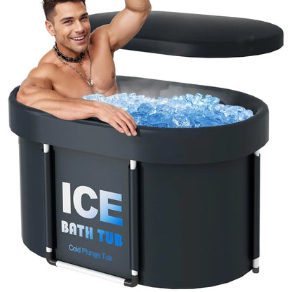 450L Portable Cold Plunge Tub – Oval Ice Bath
