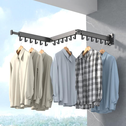 Clothes Drying Rack for Wall Installation