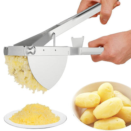 Stainless Steel Potato Ricer – Masher for Fruits and Vegetables