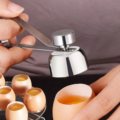 Double-Head Egg Topper Tool - Stainless Steel Eggshell Cutter