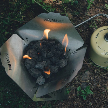 Foldable Stainless Steel Heater for Camping - Portable Windproof Fire Pit