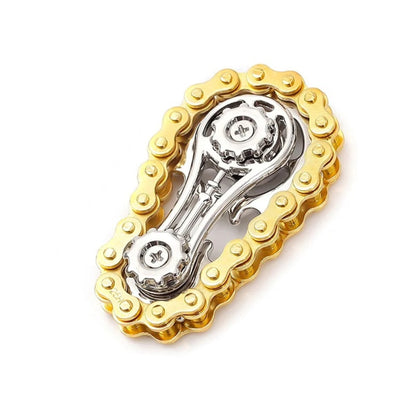 Fidget Spinner with Metal Sprockets - Stress Relief Toy for All Ages
