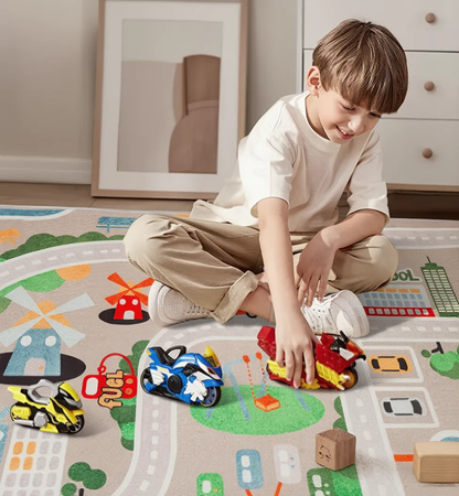 Children's Crawling Carpet - Reading Play Mat for Parking Lot Area