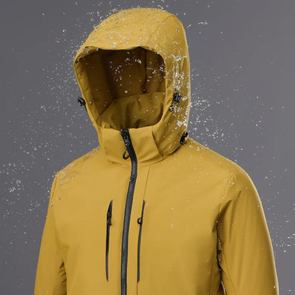Waterproof Fleece Jacket for All - Thermal Raincoat for Winter Weather