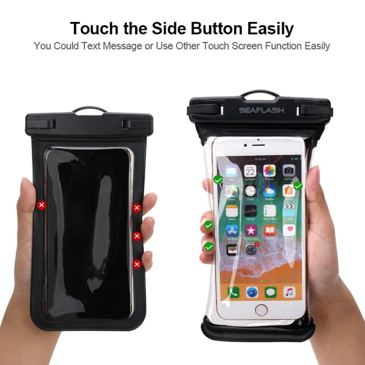 Underwater Pouch for Phones - Waterproof Anti-Fall Case with Touchscreen