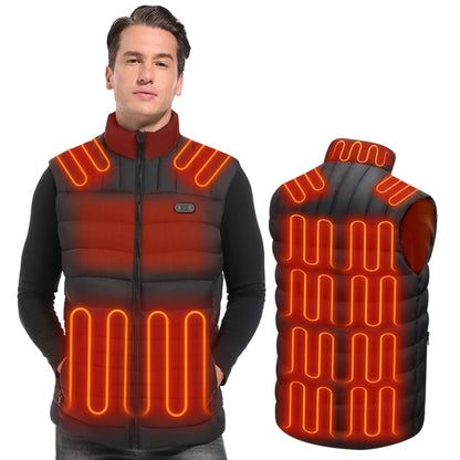 Heated Waterproof Vest with USB – Winter Smart Jacket