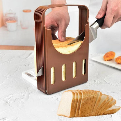 Foldable Plastic Bread Slicing Stand for Toast