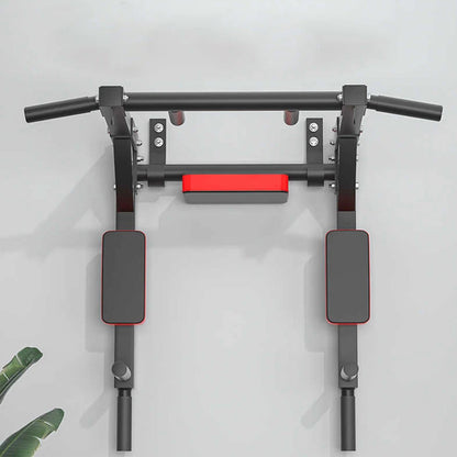 Indoor Heavy-Duty Chin-Up and Dip Station - Wall-Mounted Pull-Up Bar