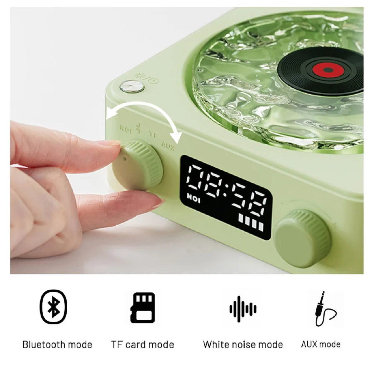 Bluetooth Speaker with RGB Light and White Noise for Sleep Aid