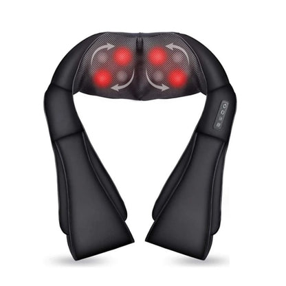 Heated Back Massage Device - Neck and Shoulder Shiatsu Massager