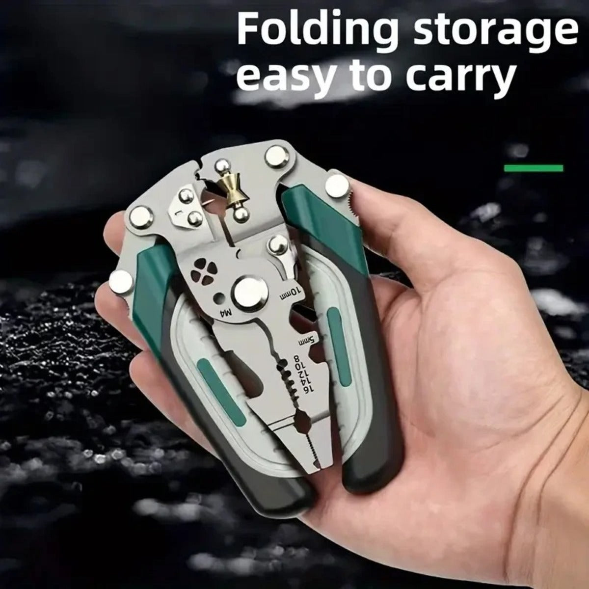 Multi-Purpose Electrician Tool - Wire Stripping, Crimping, and Cutting Pliers
