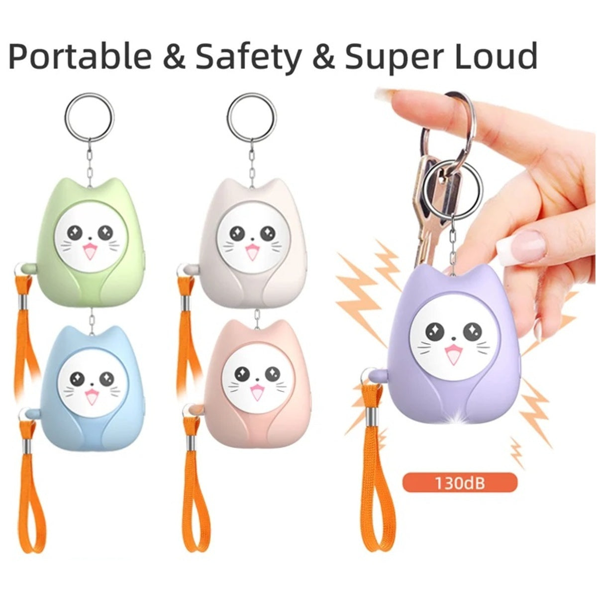 Self-Defense Keychain Alarm - Personal Safety Siren for Women and Girls