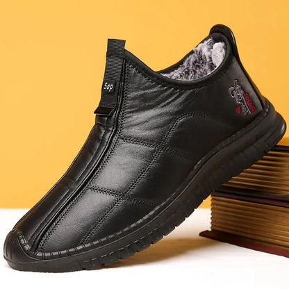 Waterproof Non-Slip Platform Boots for Men - Warm Winter Work Footwear