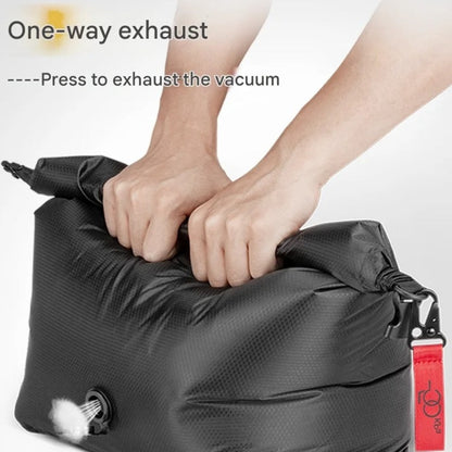 Portable Waterproof Storage Bag for Vacuum Compression of Travel Clothes