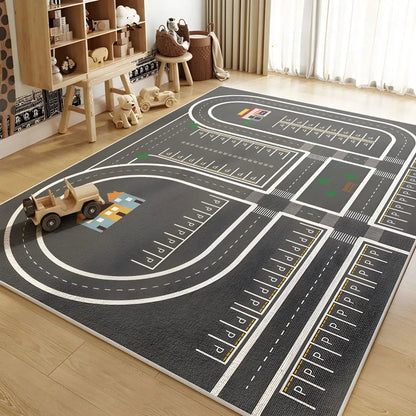 Children's Crawling Carpet - Reading Play Mat for Parking Lot Area