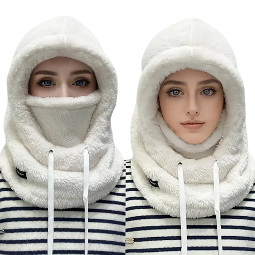 Fleece Ski Hooded Balaclava - Windproof Thermal Face Mask for Winter