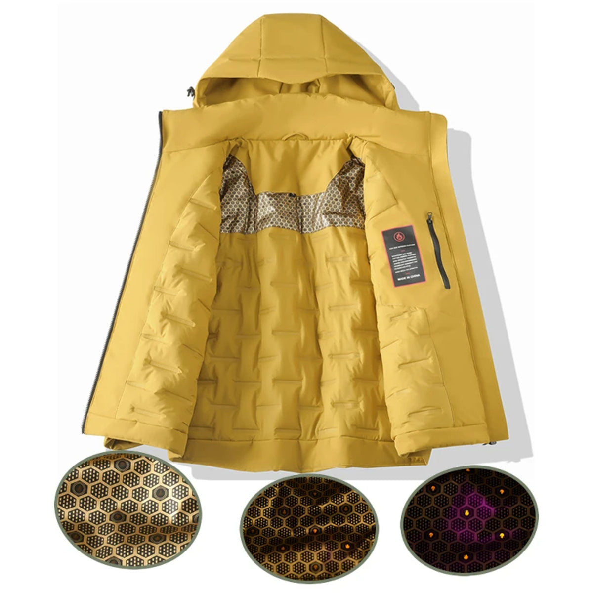 Waterproof Fleece Jacket for All - Thermal Raincoat for Winter Weather