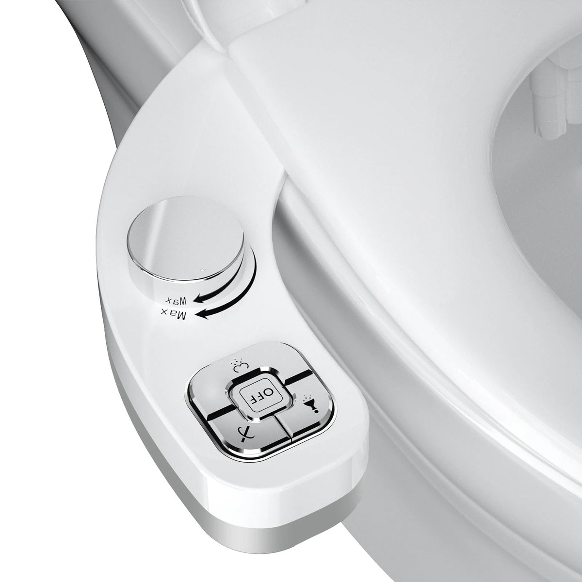 Self-Cleaning Dual Nozzle Bidet Attachment for Toilets - Non-Electric