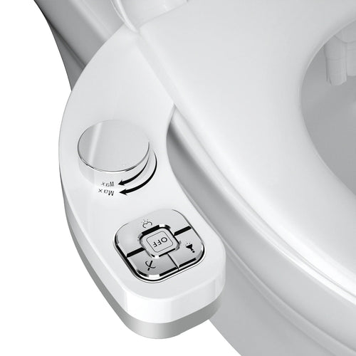 Self-Cleaning Dual Nozzle Bidet Attachment for Toilets - Non-Electric