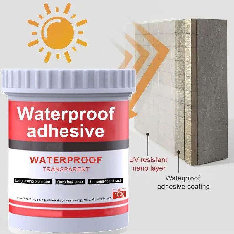 Waterproof Transparent Sealant - Durable Leak-Resistant Adhesive Coating