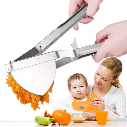 Stainless Steel Potato Ricer – Masher for Fruits and Vegetables