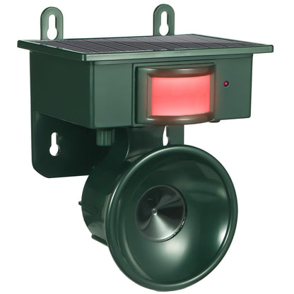 Outdoor Pest Deterrent - Solar-Powered Motion-Activated Animal Repeller