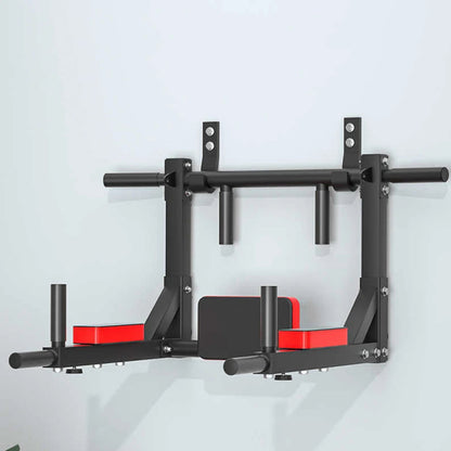 Indoor Heavy-Duty Chin-Up and Dip Station - Wall-Mounted Pull-Up Bar