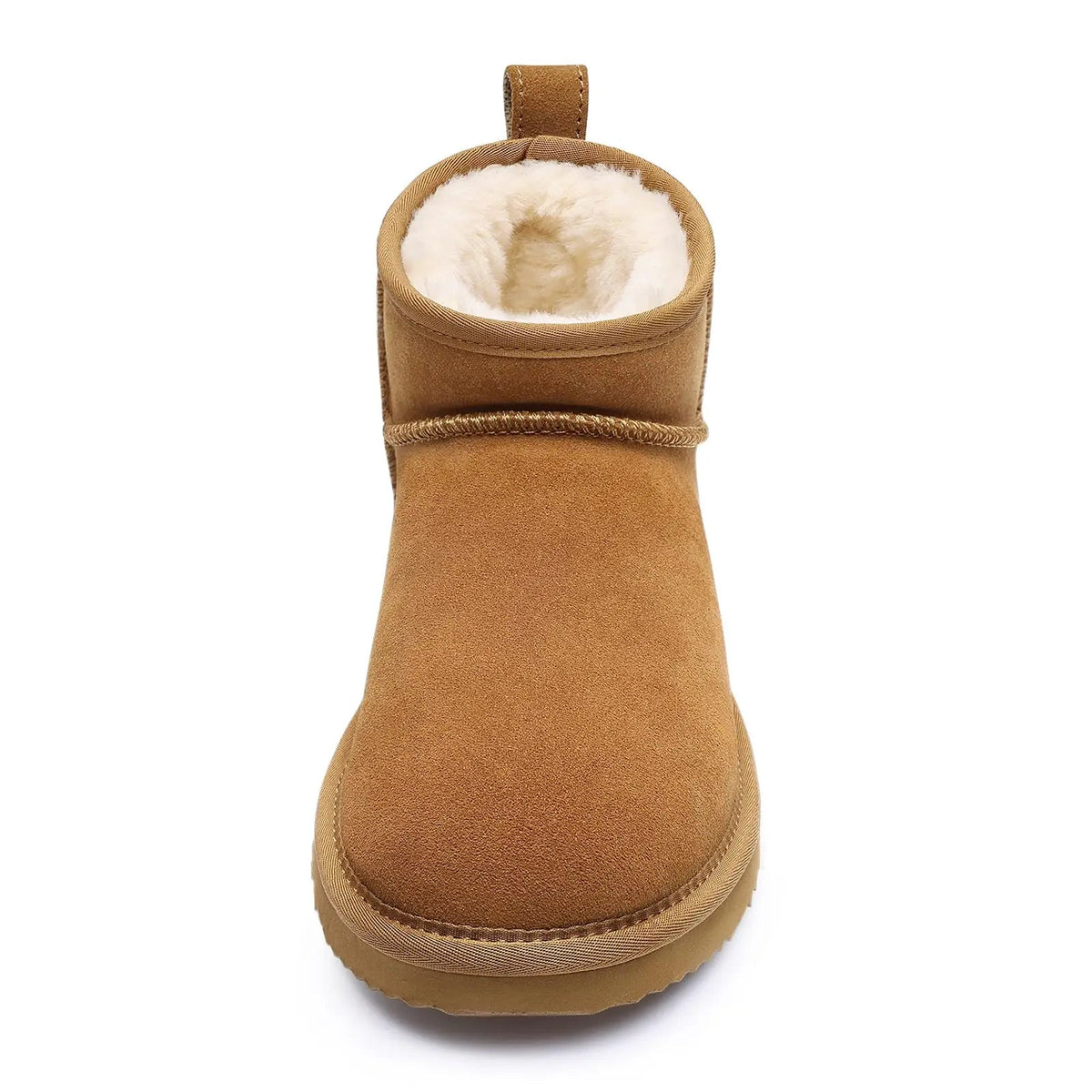 Women's Suede Ankle Boots - Fur Lined, Non-Slip for Winter Snow