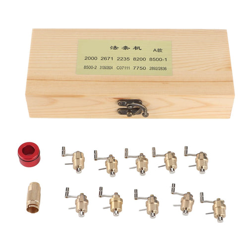 Brass and Steel Tool Kit for Watch Mainspring Winding and Repair