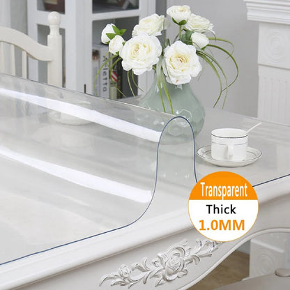 Clear PVC Table Cover – Waterproof and Oil-Resistant Protective Sheet