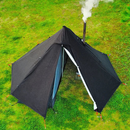 1-Person Tipi Shelter with Chimney Window - Ultralight Hot Tent